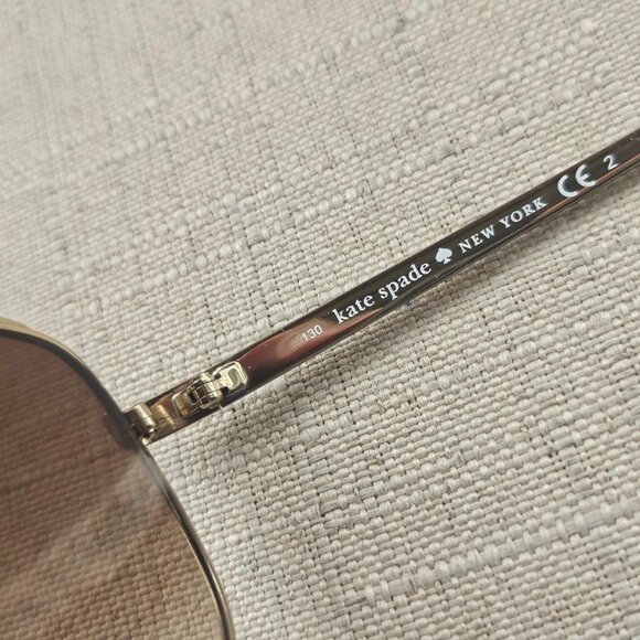 Kate Spade Women Sunglasses DUSTY/S OEQ6 Y6 Ee Wear Gold Tone Shades Rare main image 11